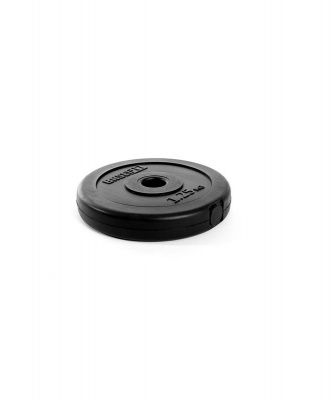 Диск пластиковый 1,25 кг, d26 мм BaseFit BB-203 черный