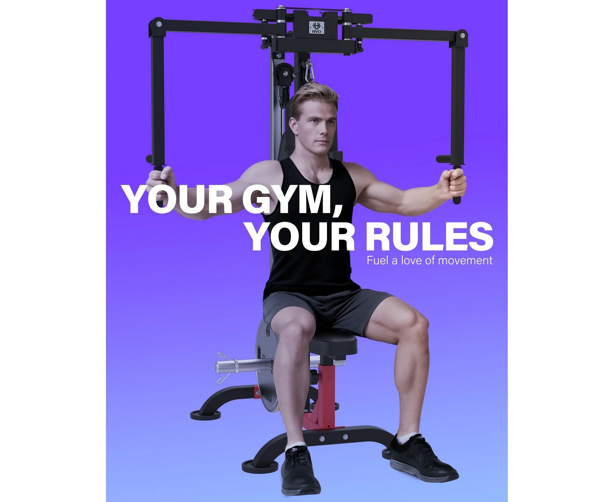 Тренажер сведение и разведение рук, верхняя тяга DFC D2042A | Premium Fitness