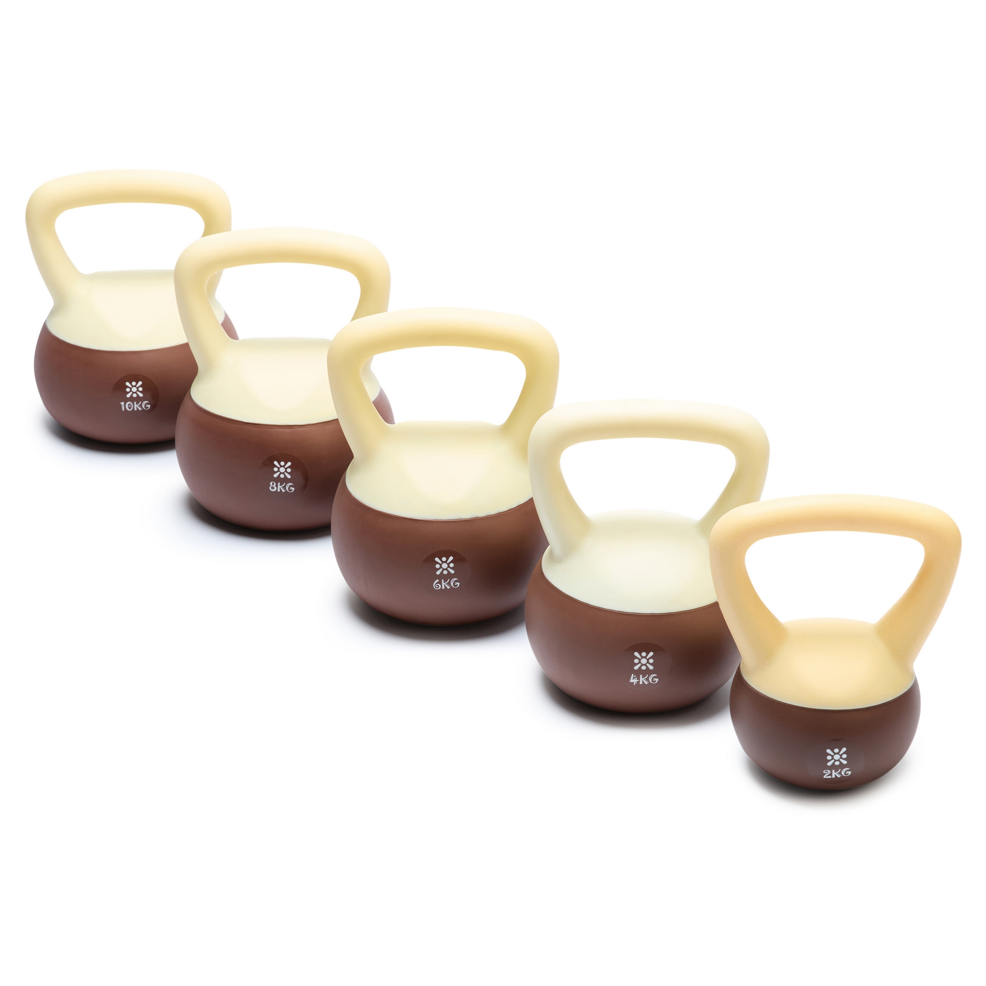 Мягкая гиря 4 кг Live Pro Soft Kettlebell LB7012-04KG бело-коричневый