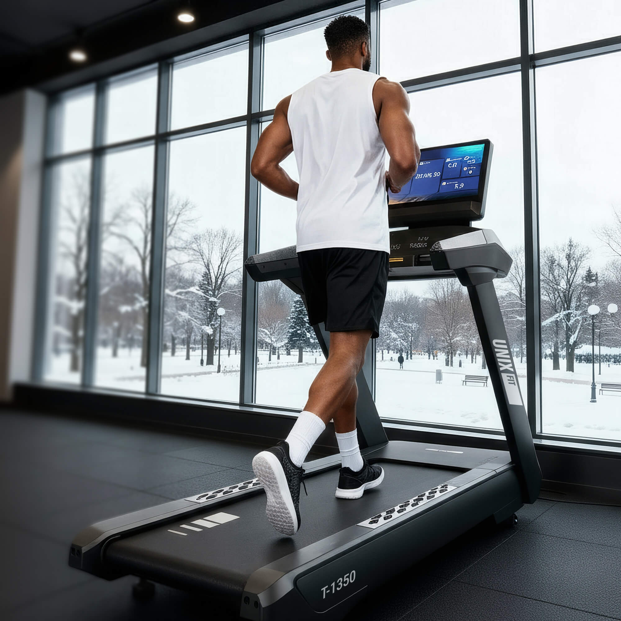 Беговая дорожка T-1350 PRO (25" TFT) UnixFit TDT1350PRO25
