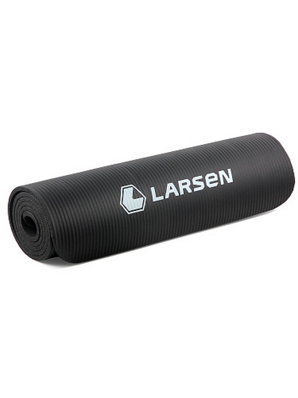 Коврик для фитнеса и йоги 183х61х1см, NBR Larsen ECE 069 чёрный