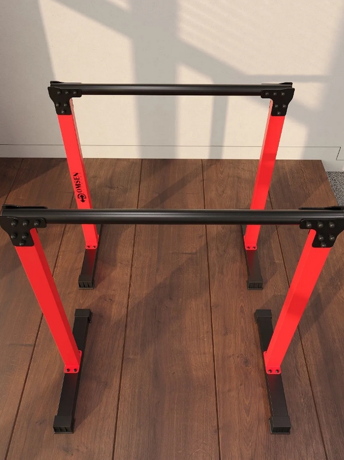 Брусья напольные хайлетсы Domsen Fitness Ds48 RED