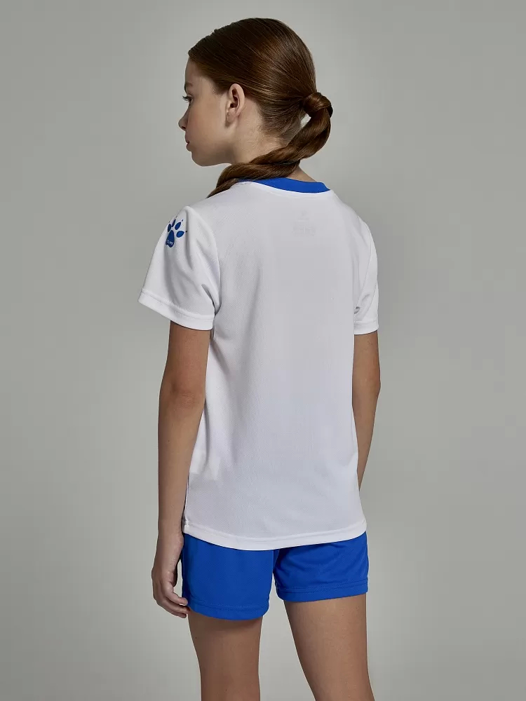 Детская футбольная форма Kelme Short-Sleeved Football Suit 8251ZB3003-100 White\Blue