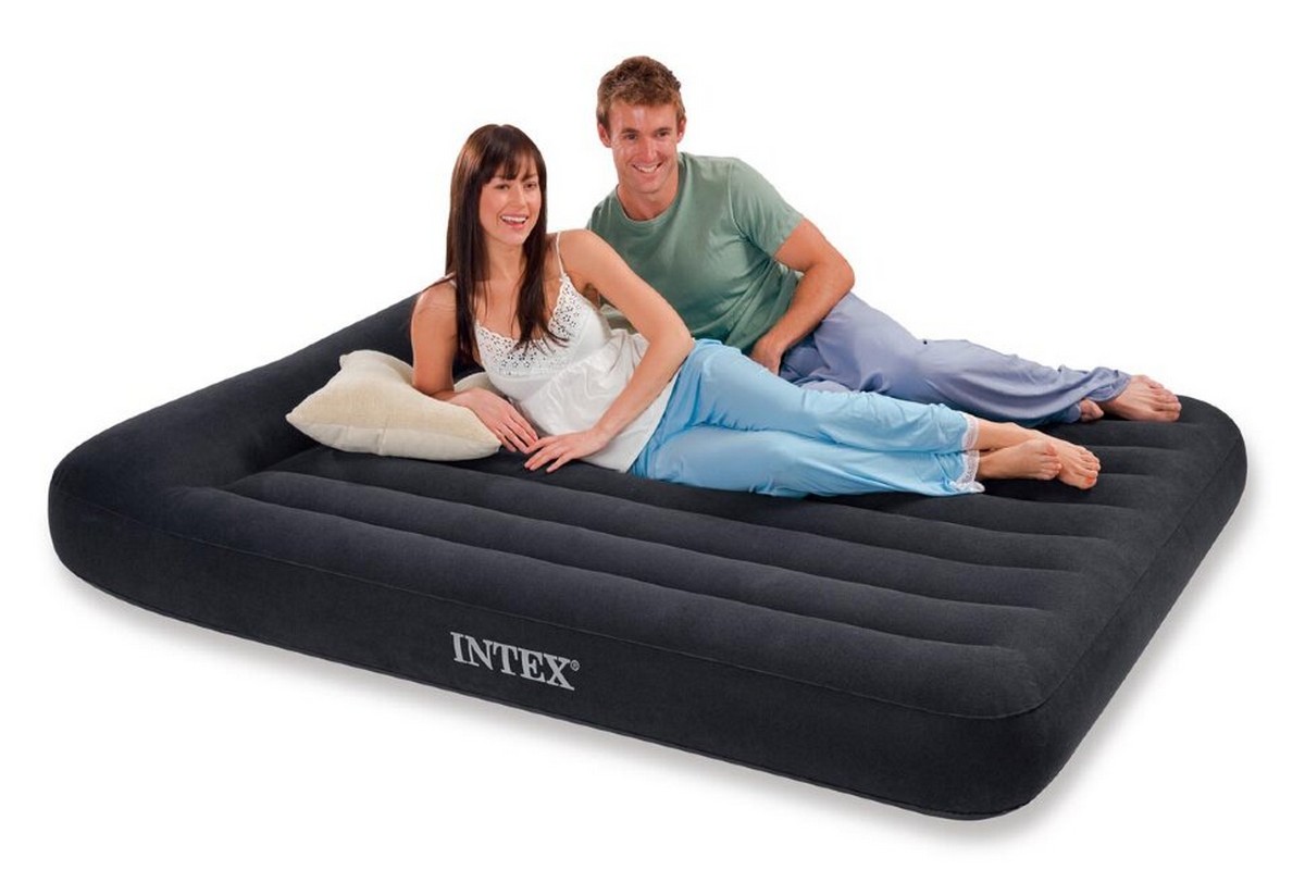 Надувной матрас (кровать) 203х152х23см Intex Pillow Rest Classic 66781