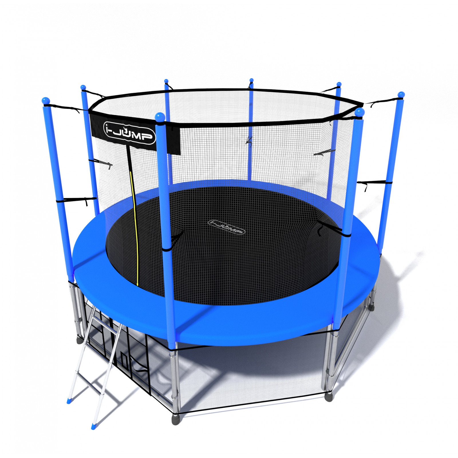 Батут i-Jump Classic Light 10ft с лестницей синий