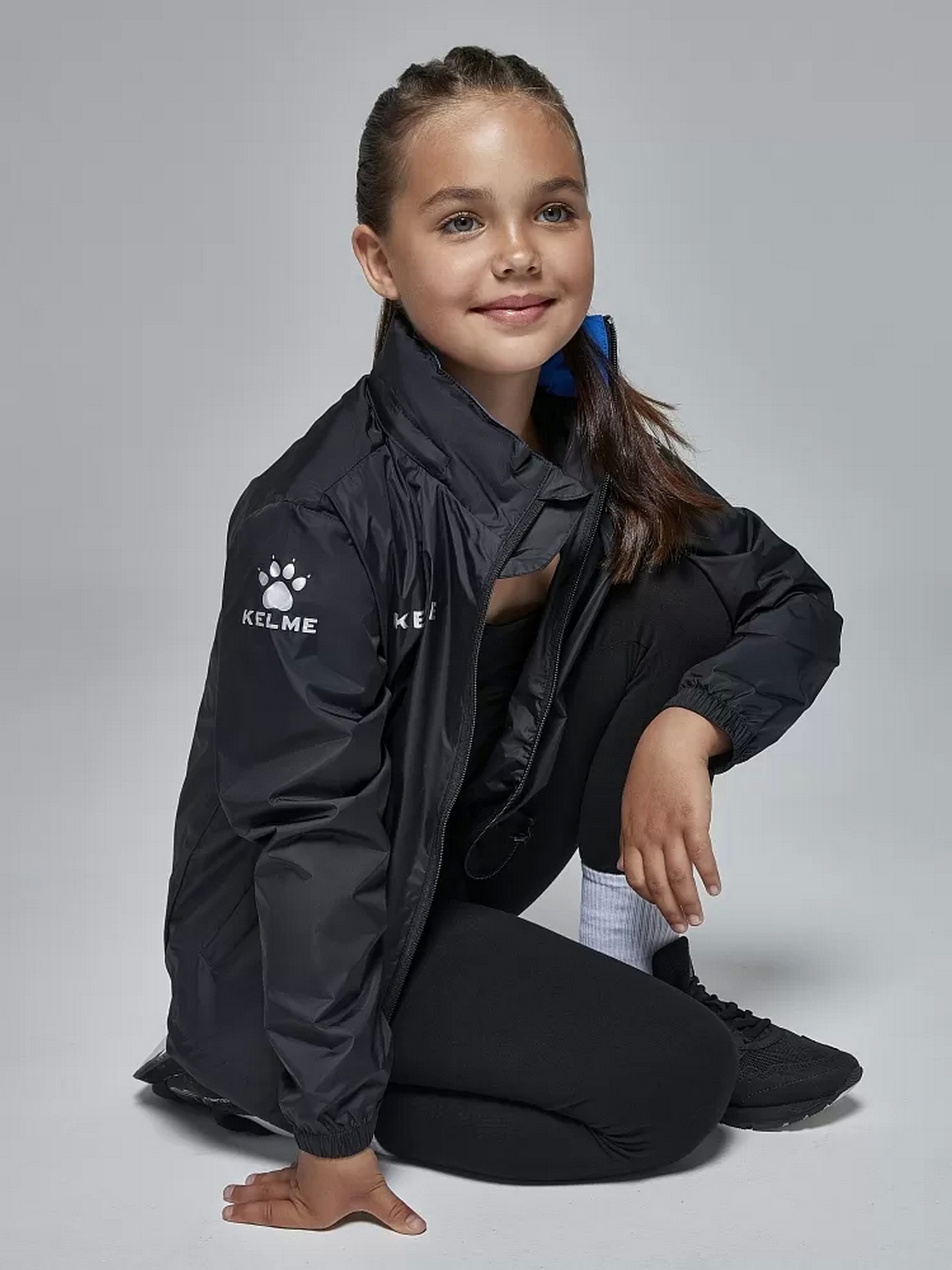 Детская ветровка Kelme Children's Raincoat 3803241-000 Black