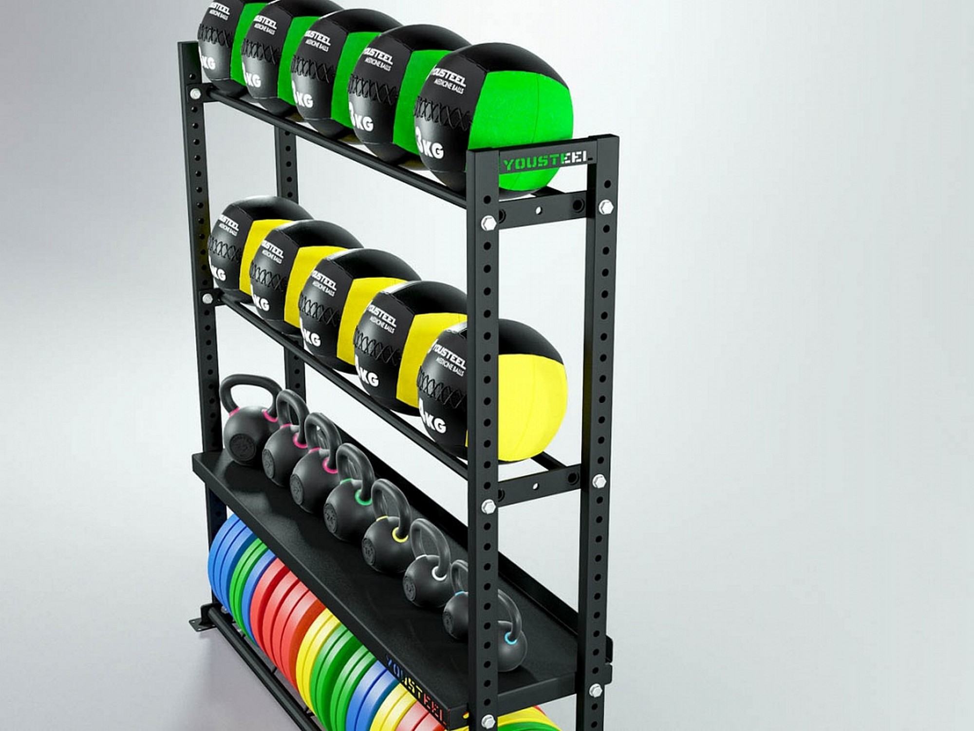 Стеллаж модульный YouSteel СТМ 1800-1950 | Premium Fitness