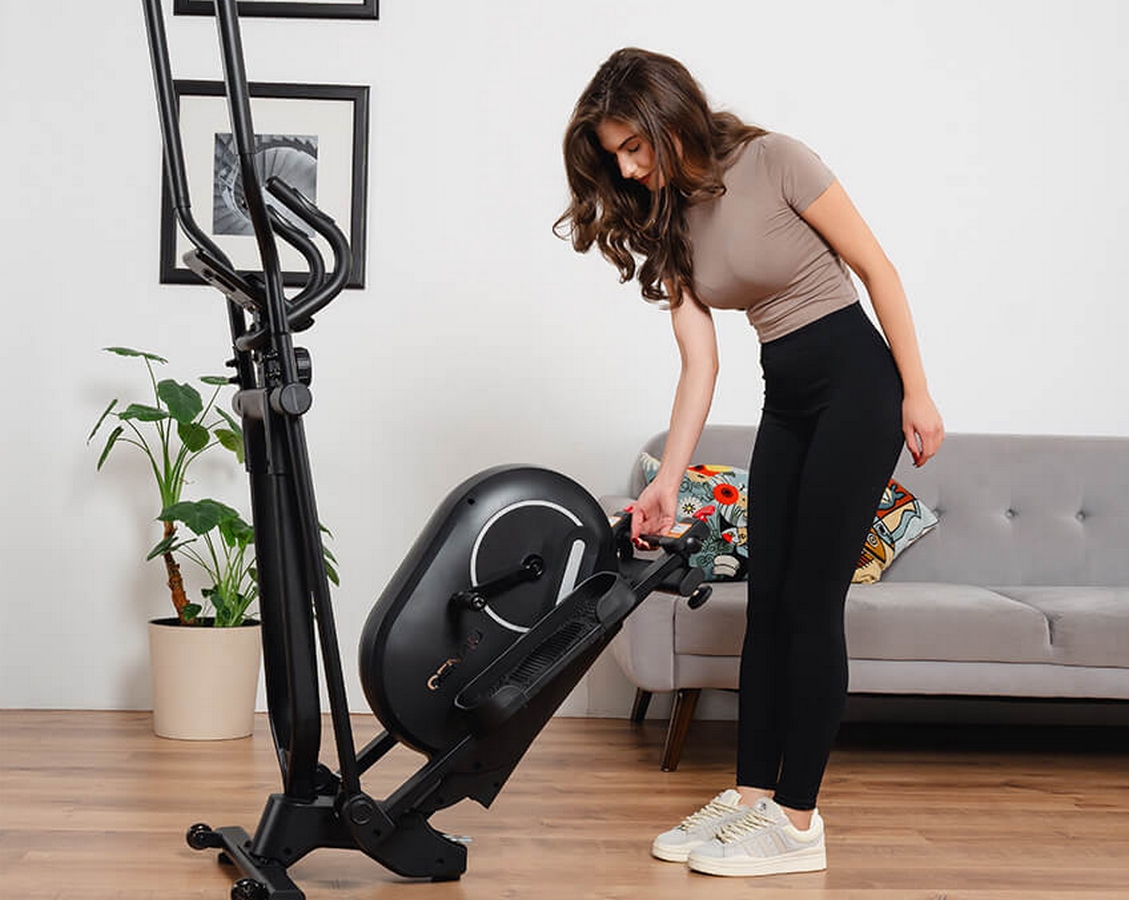 Складной эллиптический тренажер GENAU SpaceCompact Trainer M Black