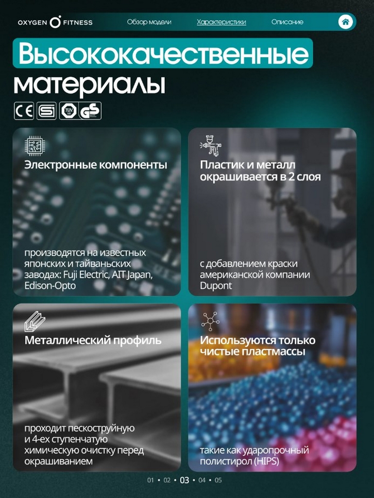 Эллиптический тренажер домашний Oxygen Fitness MULBERRY