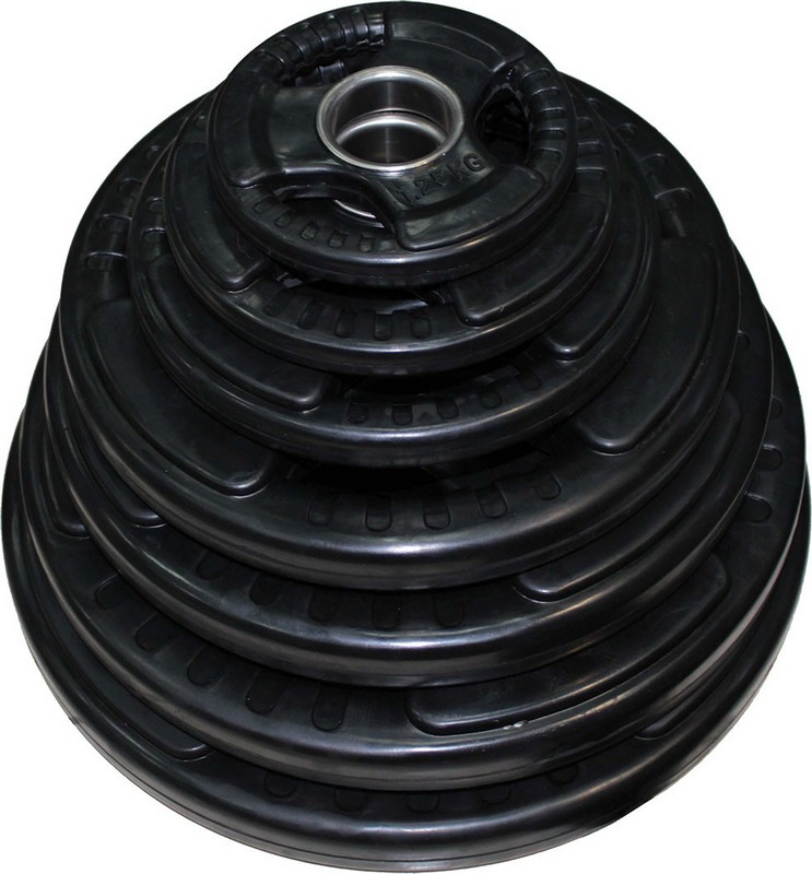 Диск обрезиненный черный 3 Handle D51мм 20кг Profi-Fit
