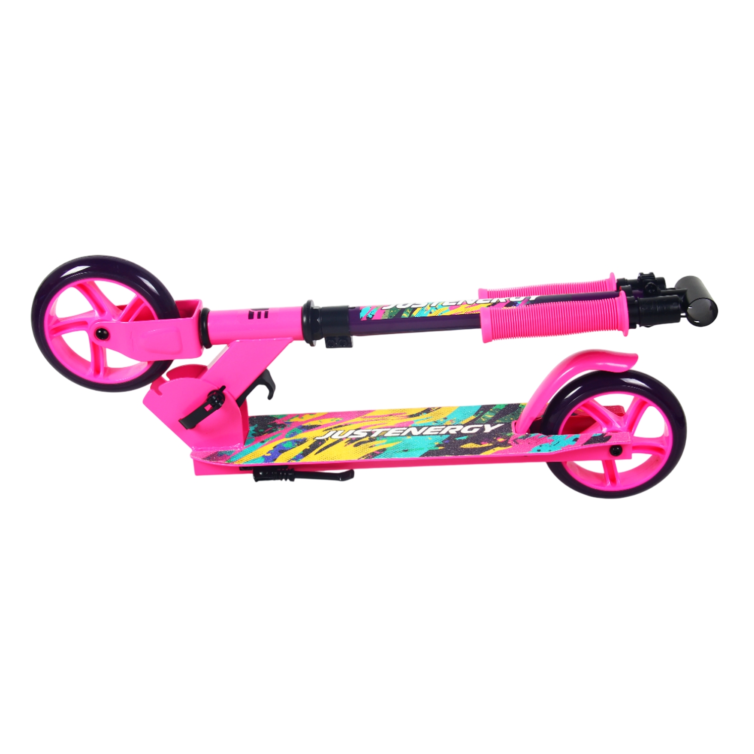 Самокат 145мм Sport Collection JE-SJE145-70 pink (фонарь и наклейка в подарок)