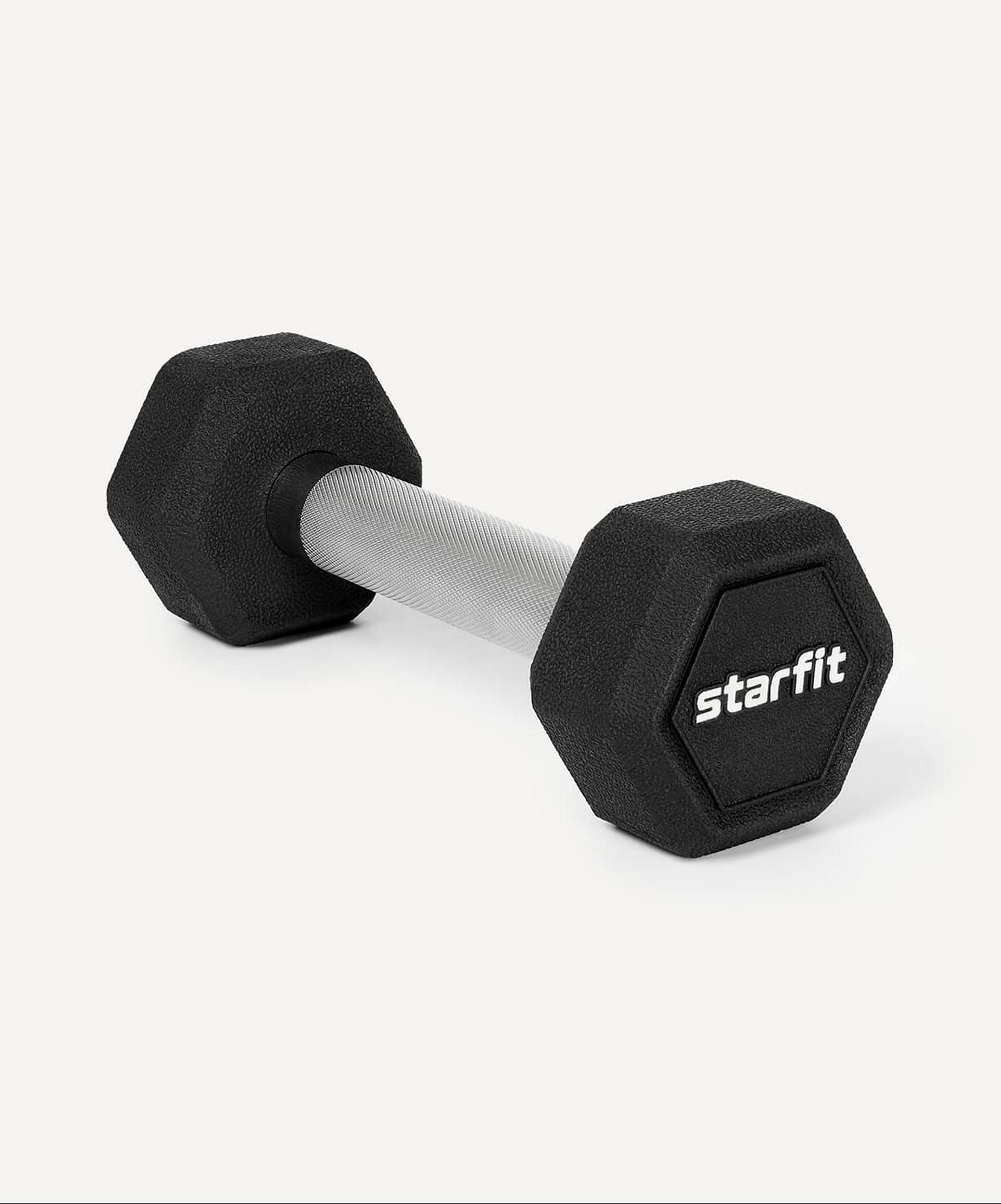 Гантель гексагональная 2кг, обрезиненная Star Fit DB-301PRO черный