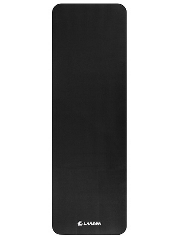 Коврик для фитнеса и йоги, NBR, 183х61х1,5см Larsen ECE 069 чёрный
