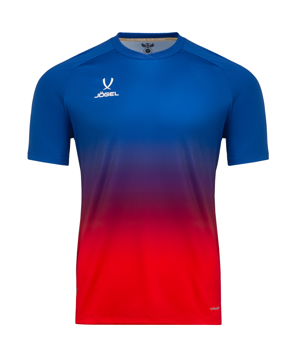 Футболка тренировочная Jogel NATIONAL PerFormDRY Pre-Match Tee, сине-красный