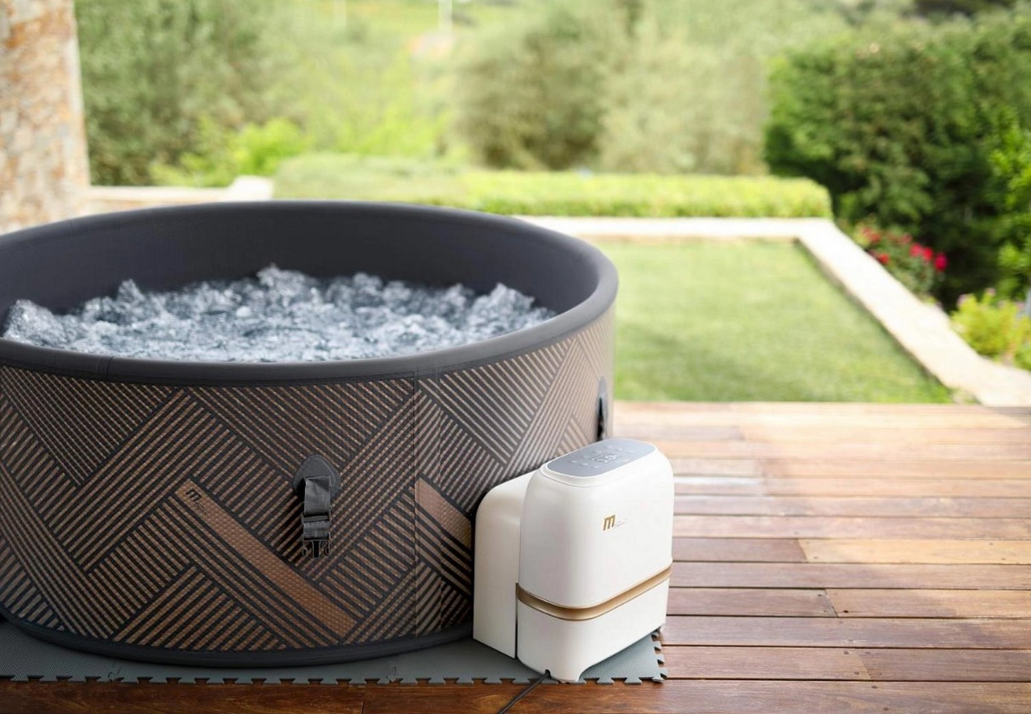 СПА-бассейн 173х65см MSpa Mono 930л, круглый, аэромассаж F-MO062W