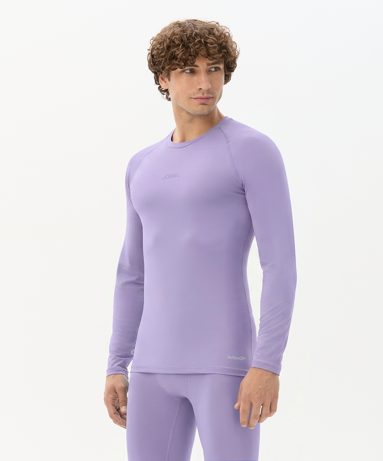 Футболка компрессионная с длинным рукавом Jogel CAMP PerFormDRY Baselayer LS Tee, сиреневый