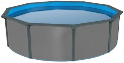 Морозоустойчивый бассейн круглый 460x130см Poolmagic Anthraciteкомплект оборудования Premium 550010