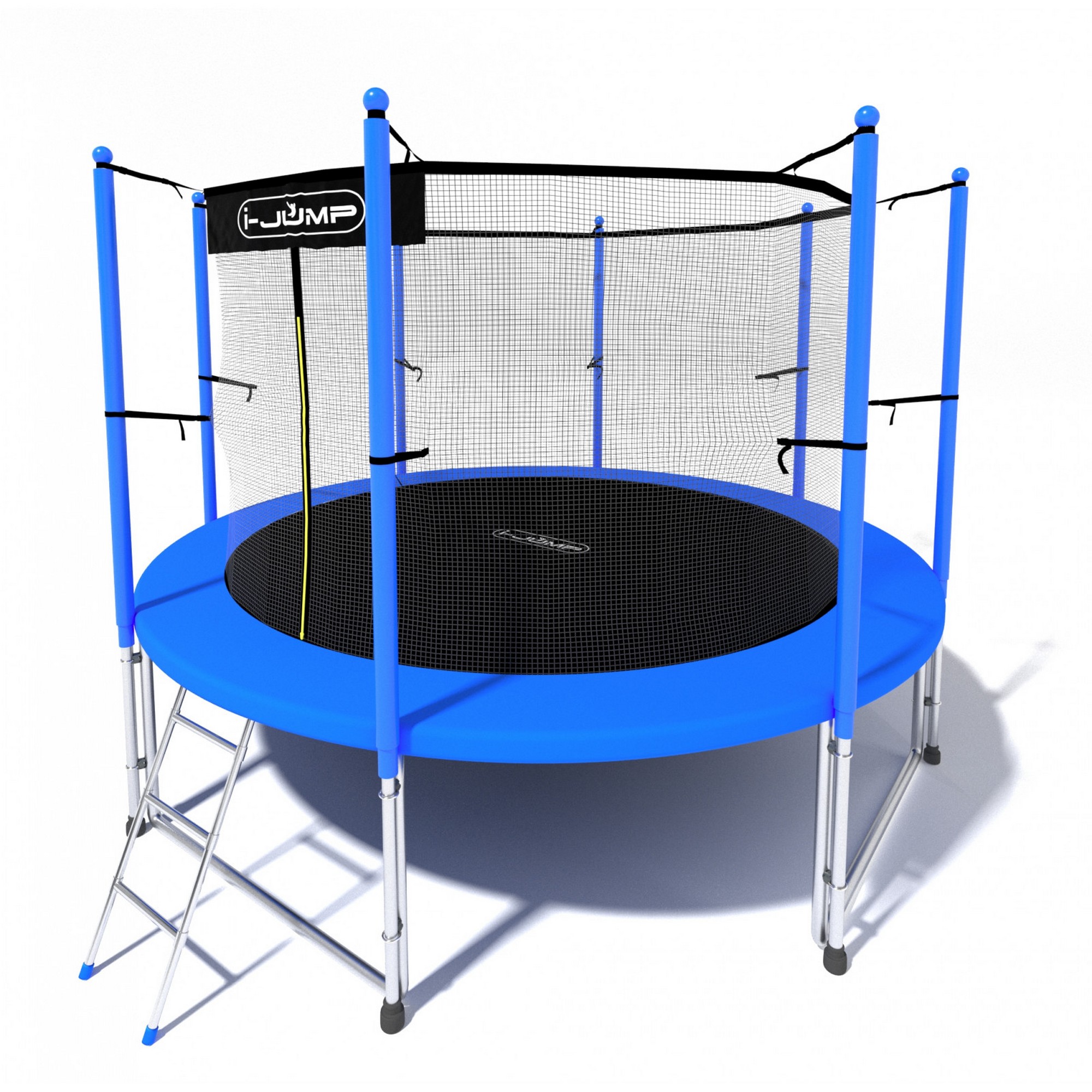 Батут 12ft i-Jump Classic Light с лестницей синий