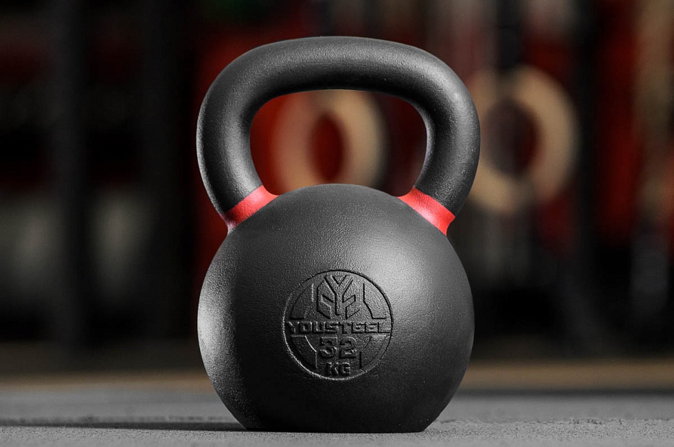Гиря тренировочная 32кг, с цветной меткой YouSteel
