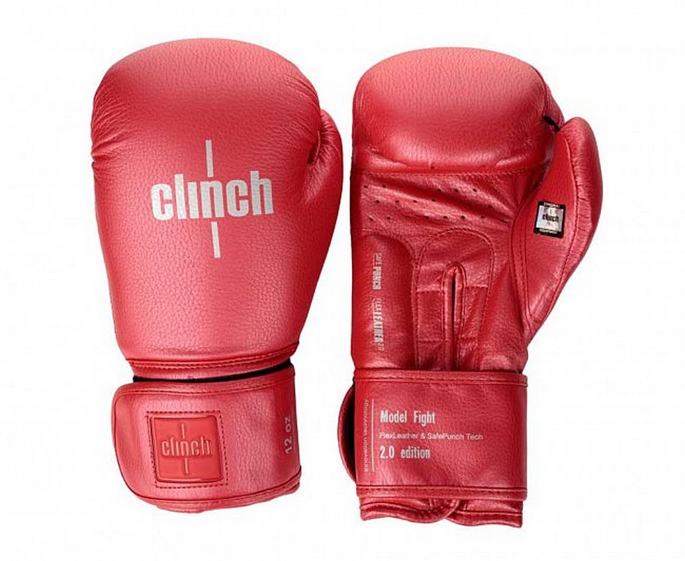 Перчатки боксерские Clinch Fight 2.0 C137 красный металлик