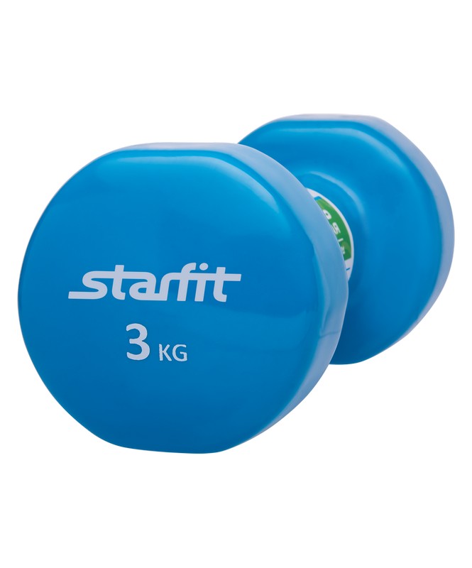 Гантель виниловая 3 кг Star Fit DB-101 синий