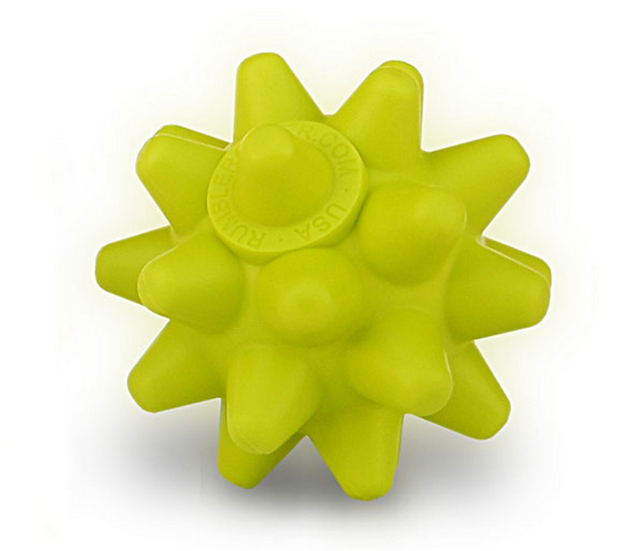 Массажный мяч с подставкой RumbleRoller Original Beastie Ball BXA салатовый