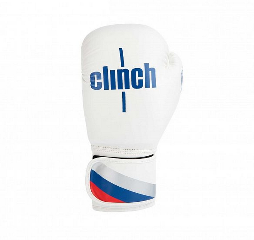 Перчатки боксерские Clinch Olimp C111 бело-синий