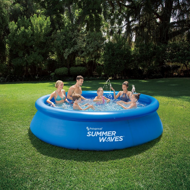 Надувной бассейн круглый 366x91см SummerEscapes Quick Set P10-1236