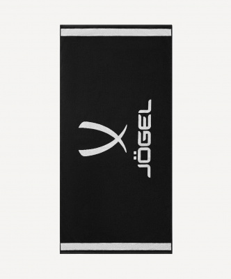 Полотенце спортивное, 70х140см Jogel ESSENTIAL Towel L, черный\белый