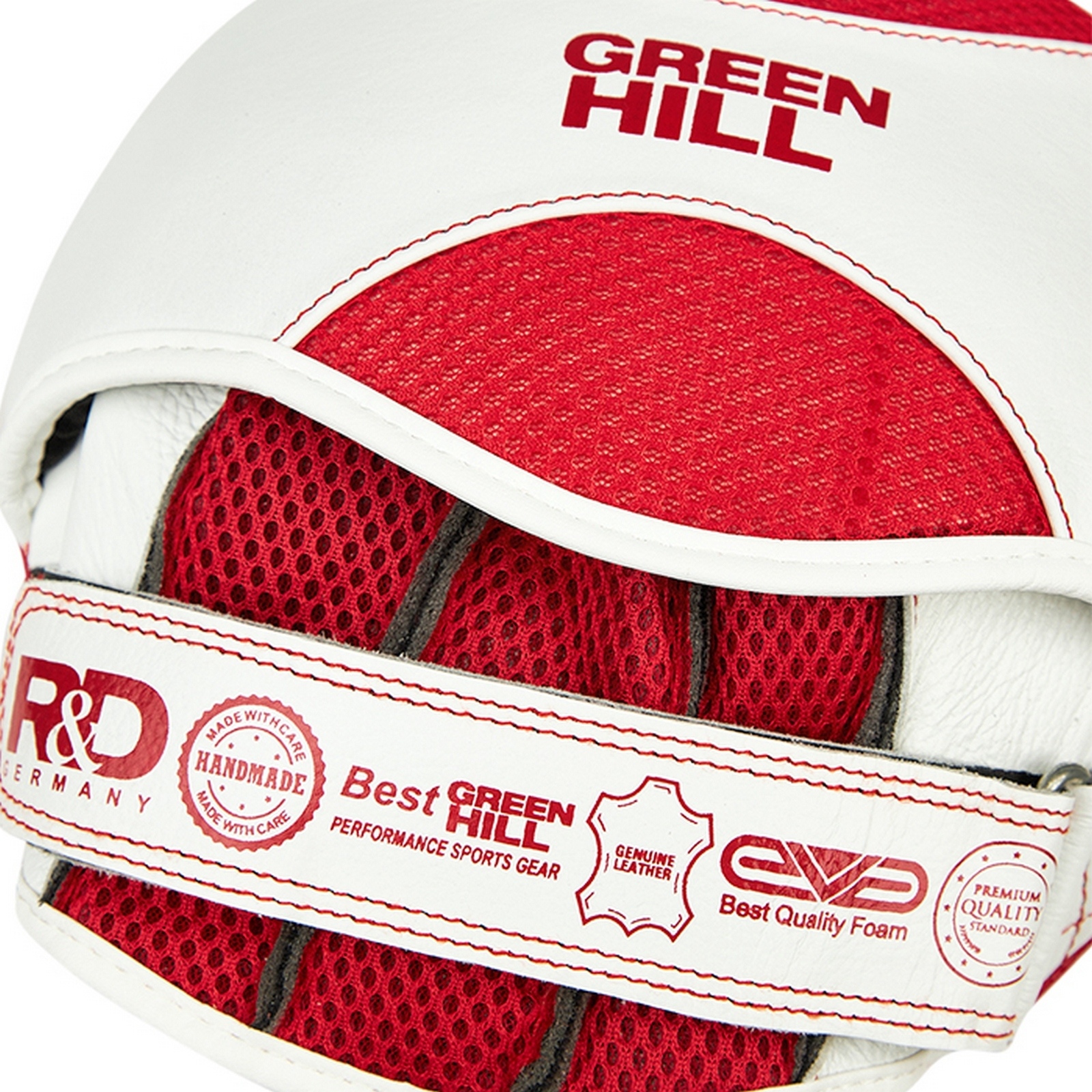 Боксёрские Лапы малые Green Hill CYBER ORBIT FMCO-2021-0019 бело-красный