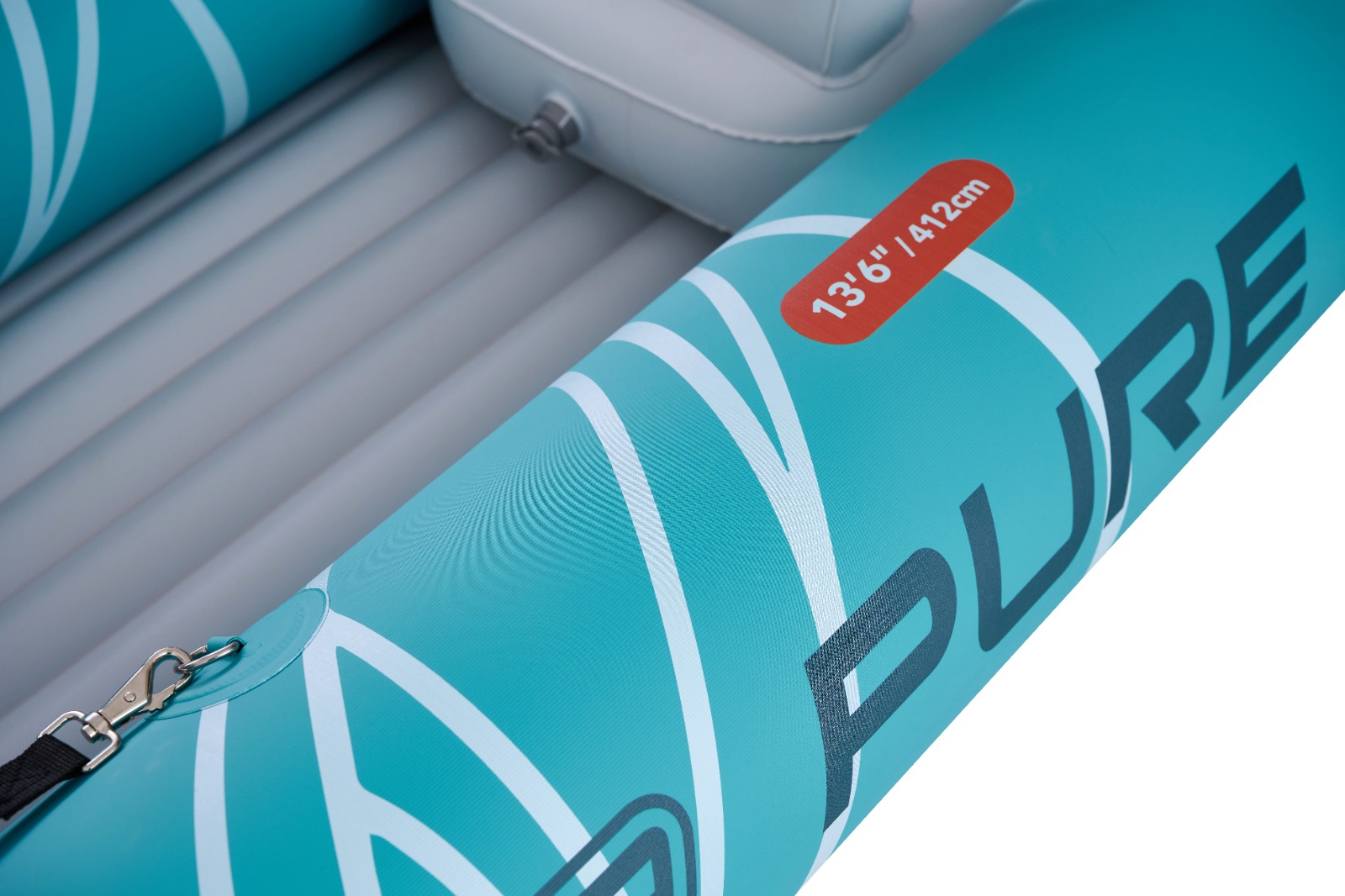 Надувная байдарка Kayak Glider-412 412x83х42см, весла, сиденья, киль, до 180кг Aqua Marina Glider-412 PA-25GD02