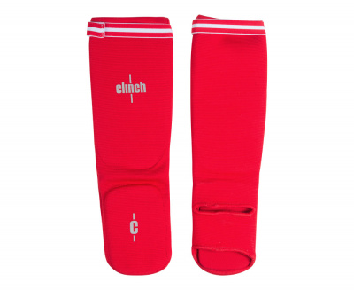 Защита голени и стопы Clinch Shin Instep Protector красная