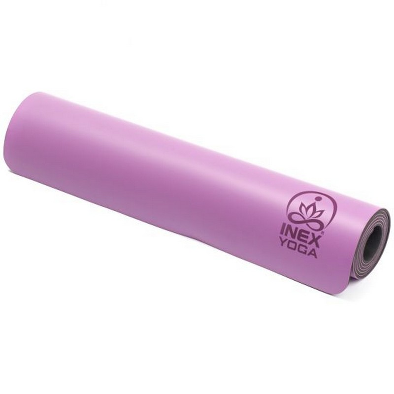 Коврик для йоги 185x68x0,4см Inex Yoga PU Mat полиуретан c гравировкой HG\PUMAT-PR158\18-68-04 фиолетовый