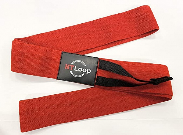 Тканевый амортизатор Perform Better NT Loop-Burn 1239-01-Red-Burn\RD-00-00 127 х 7,5 см, низкое сопротивление, до 20 кг, красный/черный