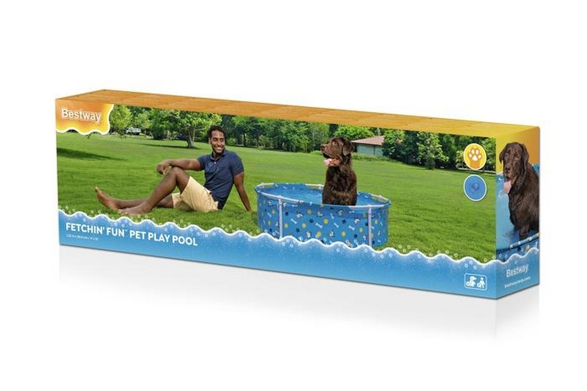 Каркасный бассейн для животных 122х30,5см Bestway Fetchin' Fun Pet Play Pool 561KM