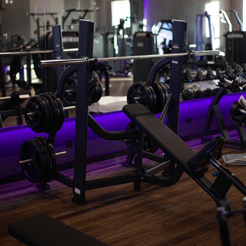 Скамья – стойка для жима под углом DHZ E7042 | Premium Fitness