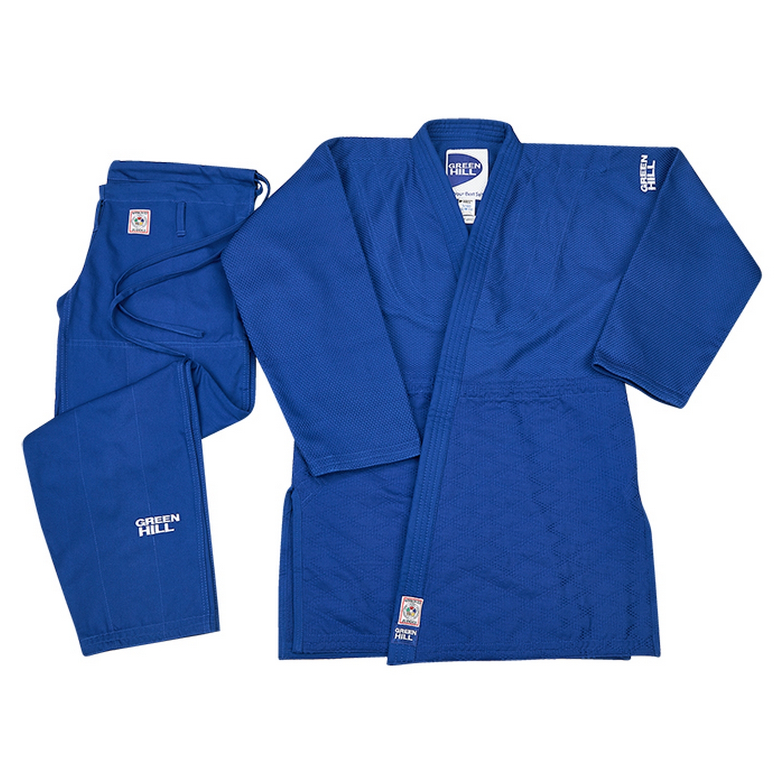 Кимоно Дзюдо Green Hill SUPER одобрено IJF, 2024 JSS-10212EU7 синий