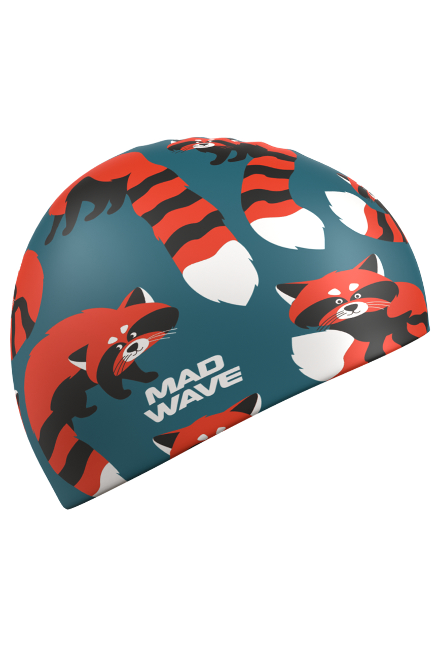 Юниорская силиконовая шапочка Mad Wave Raсcoons M0574 22 2 00W синий