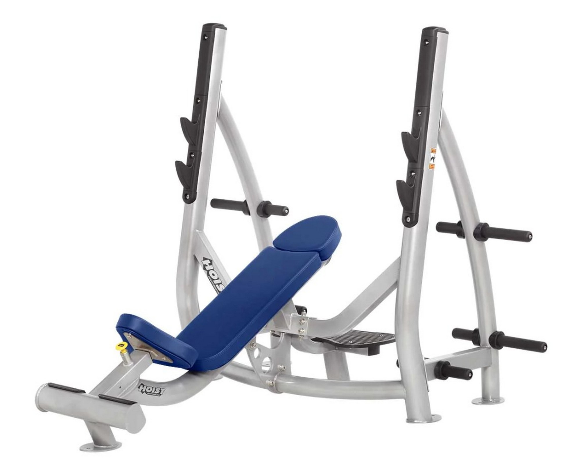 Олимпийская наклонная скамья с держателями дисков Hoist CF-3172 | Premium Fitness