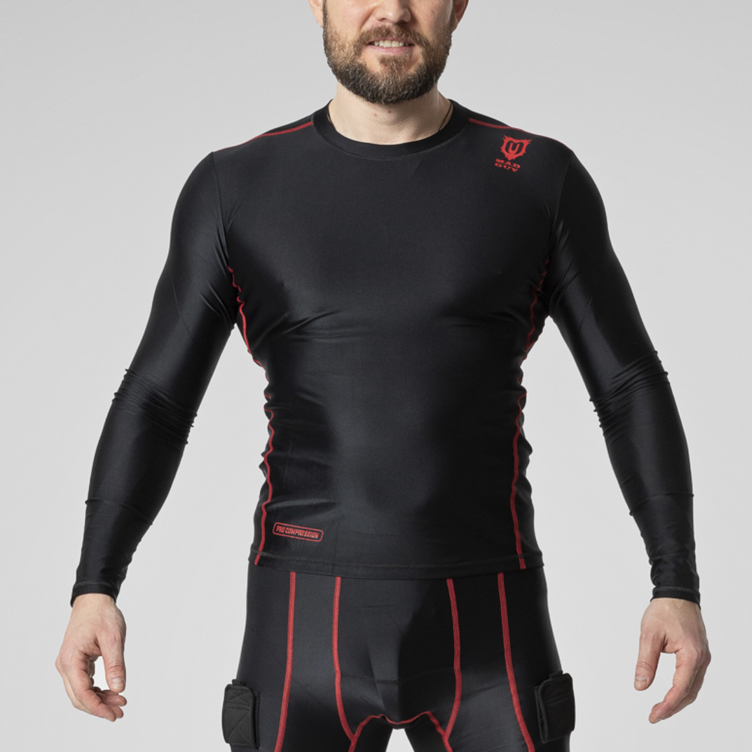 Футболка с длинным рукавом Mad Guy Pro Compression SR черный\черный