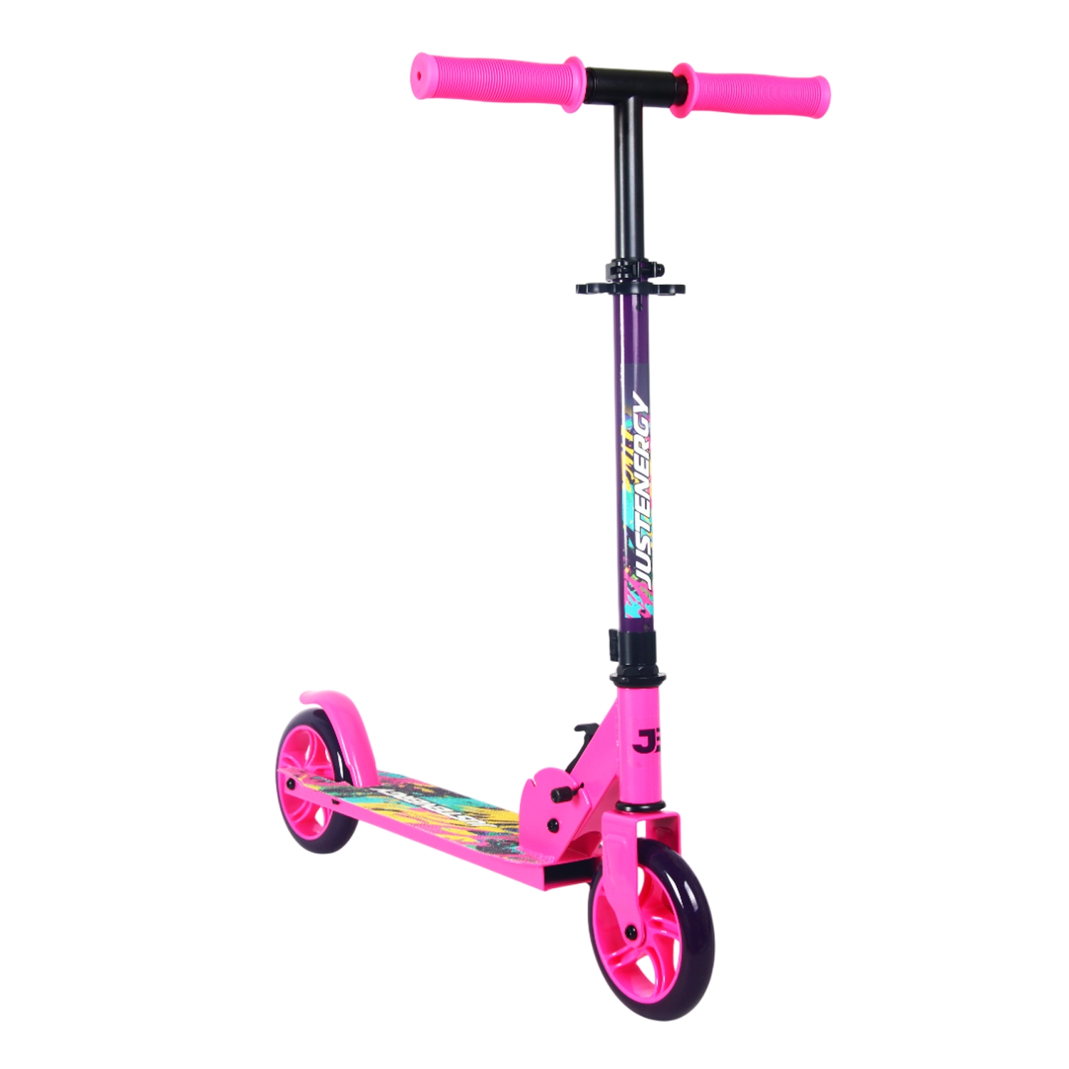 Самокат 145мм Sport Collection JE-SJE145-70 pink (фонарь и наклейка в подарок)