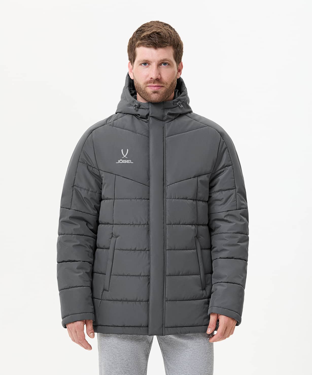 Куртка утепленная Jogel CAMP 2 PerFormPROOF Padded Jacket, темно-серый