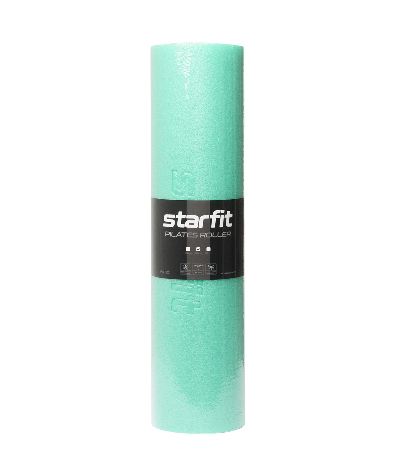Ролик для йоги и пилатеса 60x15x15 см Star Fit FA-501 мятный