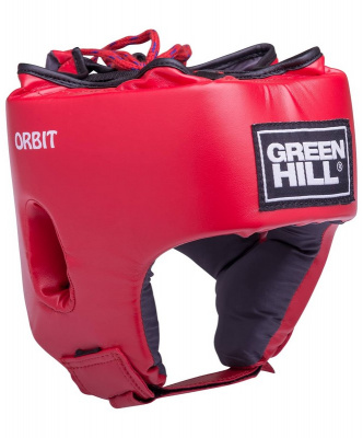 Шлем открытый Green Hill Orbit детский, кожзам HGO-4030 красный