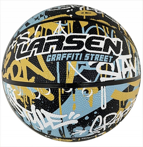 Мяч баскетбольный Larsen RB7 Graffiti Street Blue/Yellow