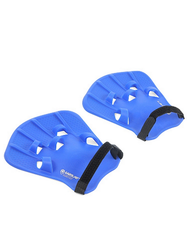 Лопатки для плавания силиконовые (взрослые) Larsen Swim HP10 синий