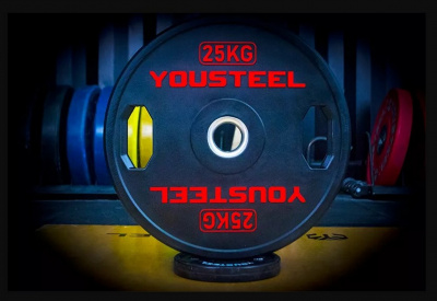 Диск 25 кг YouSteel TWO HANDLES