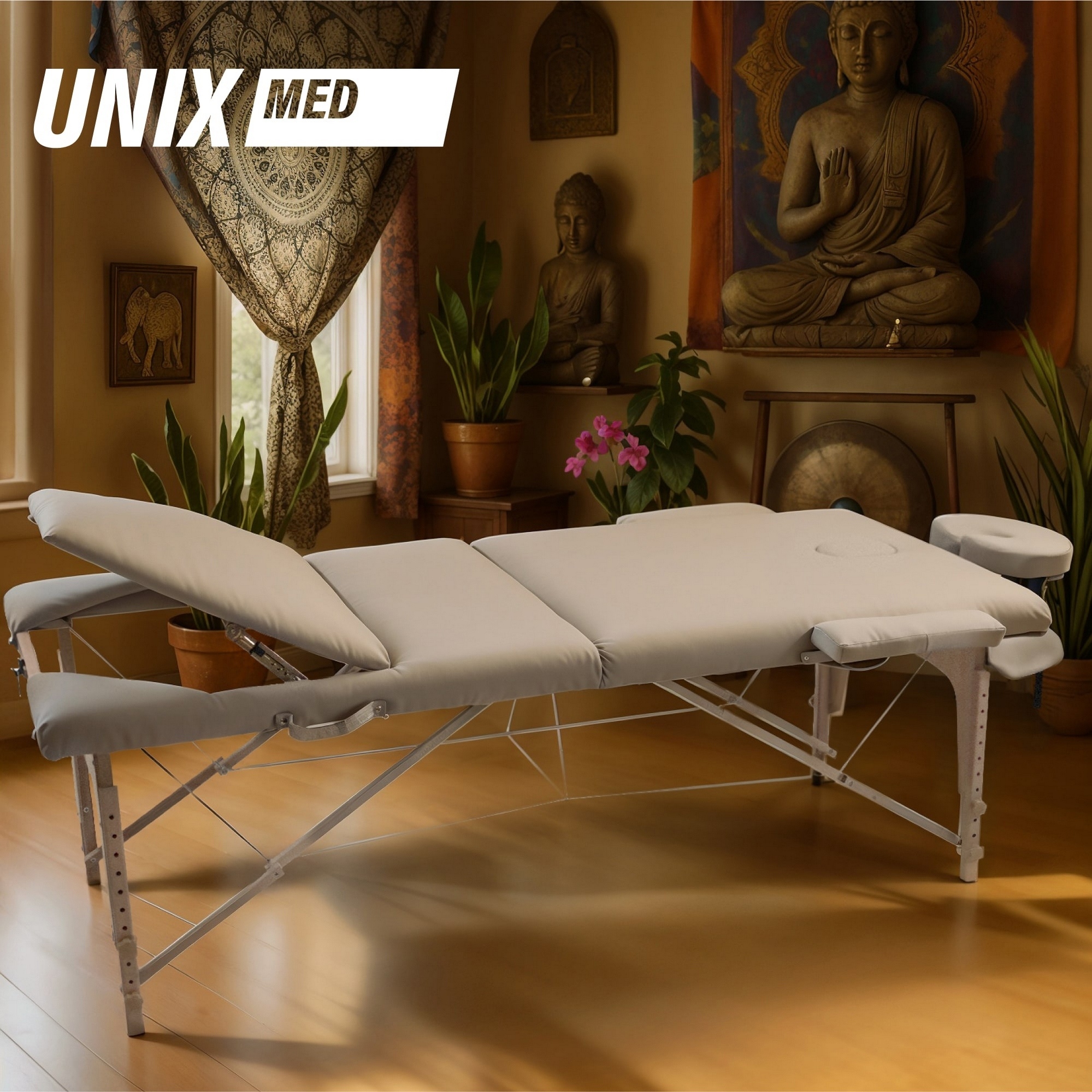 Массажный стол 3 Section Unix Serenity MTSERENITYGY Grey