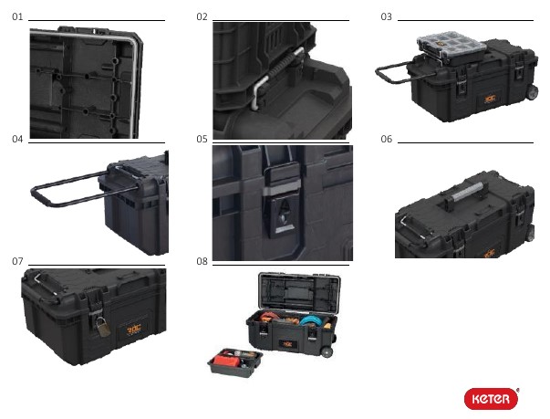 Профессиональный ящик для инструментов ROC Gear Mobile Job Box 28" (17210204/ROC)