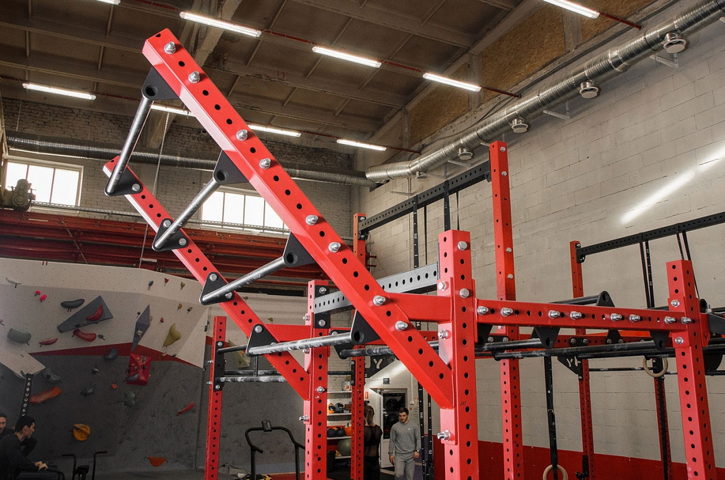 Кронштейн для Monkey Bar YouSteel Hard (пара), сечение 75х75, красный